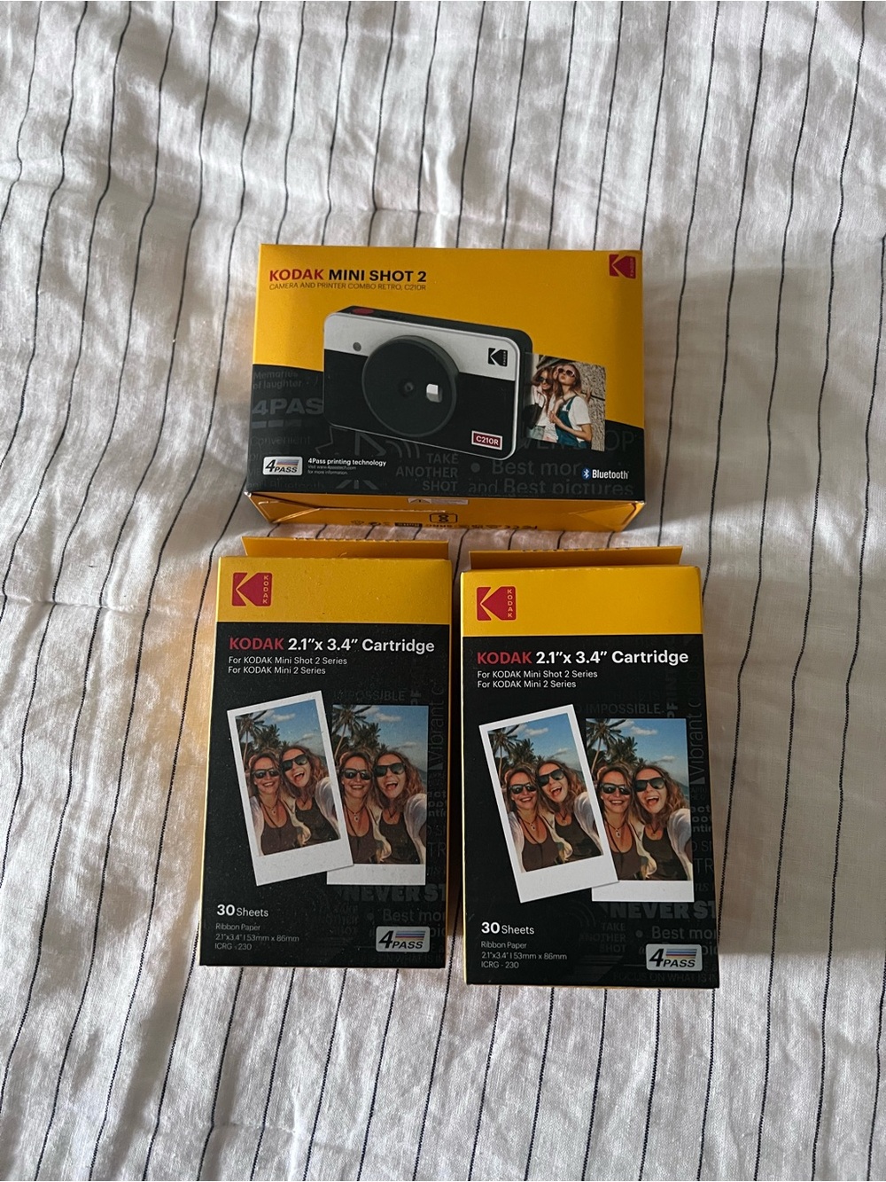 3/$250🪴— BNIB Kodak Mini Shot 2 photo printer + 2 packs of cartridge paper